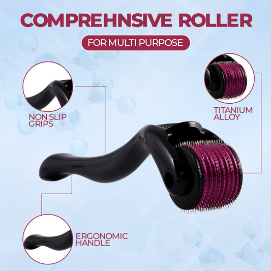 Derma Roller with 540 Titanium Microneedle for Hair
